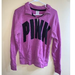 PINK quarter zip sweatshirt
